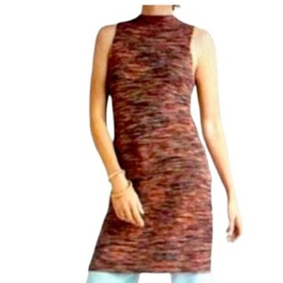 Anthropologie Tami space dyed sleeveless knit tunic top orange red size 1X boho - Picture 2 of 7